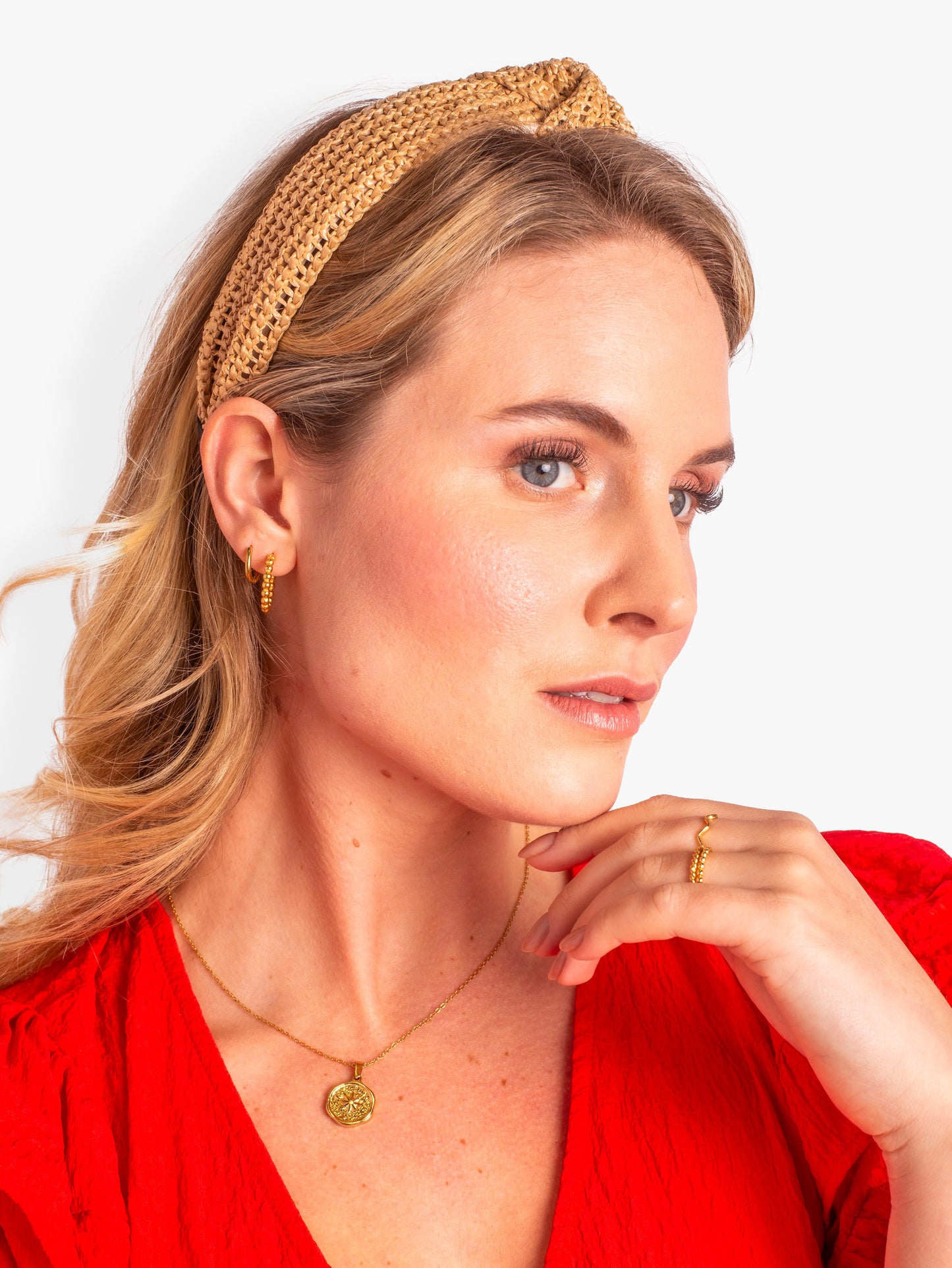 Ivy Rafia Knot Headband