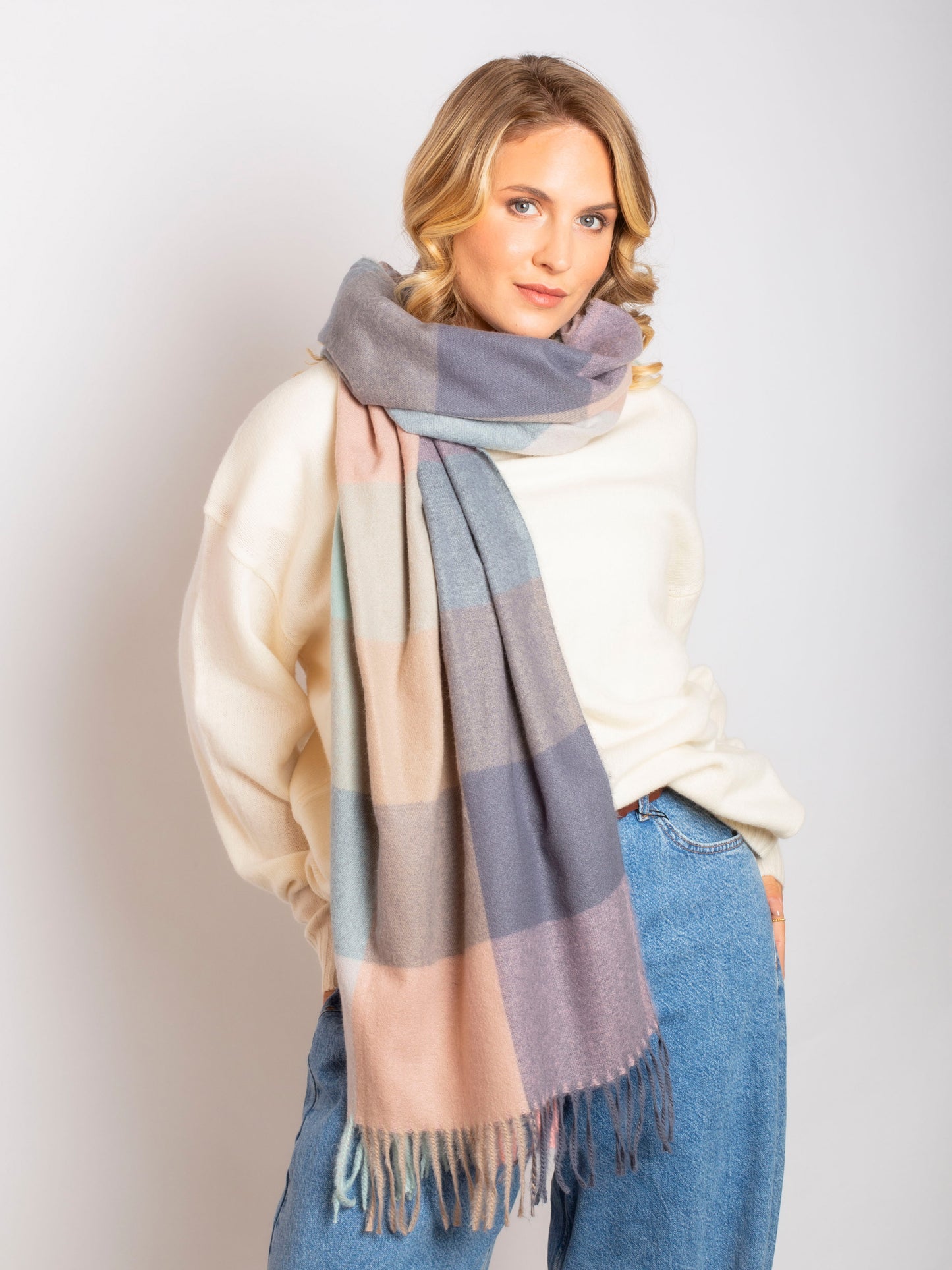 Malia Check Pashmina