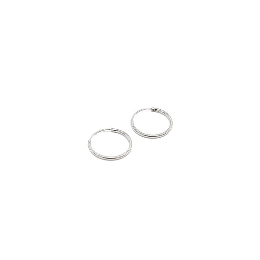 STERLING SILVER HOOP EARRINGS