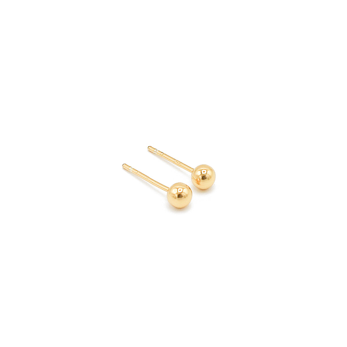 GOLD PLATED STERLING SILVER BALL STUD EARRINGS PACK