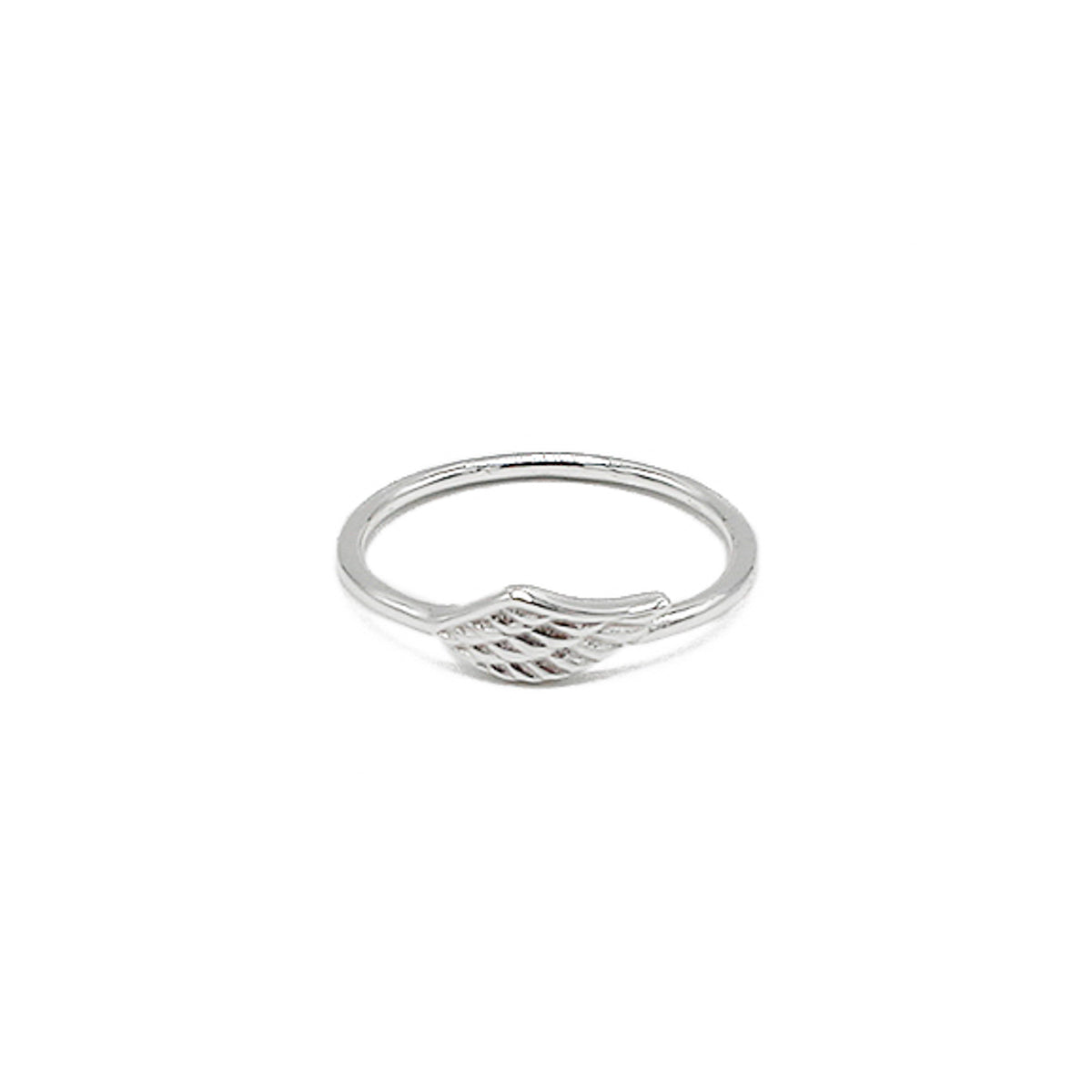 STERLING SILVER FINE WING RING