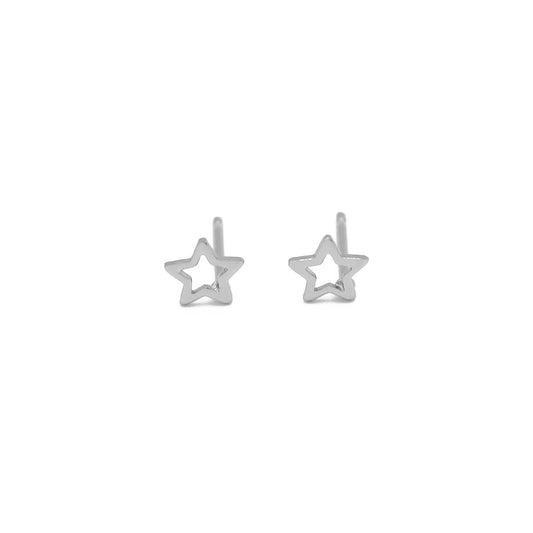 STERLING SILVER STAR STUDS