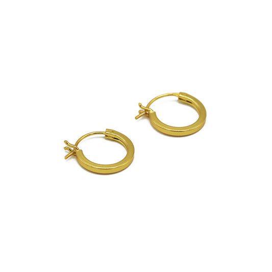 STERLING SILVER 12MM CLIP CLOSE HOOPS