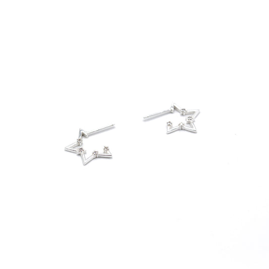 STAR HOOP STUDS