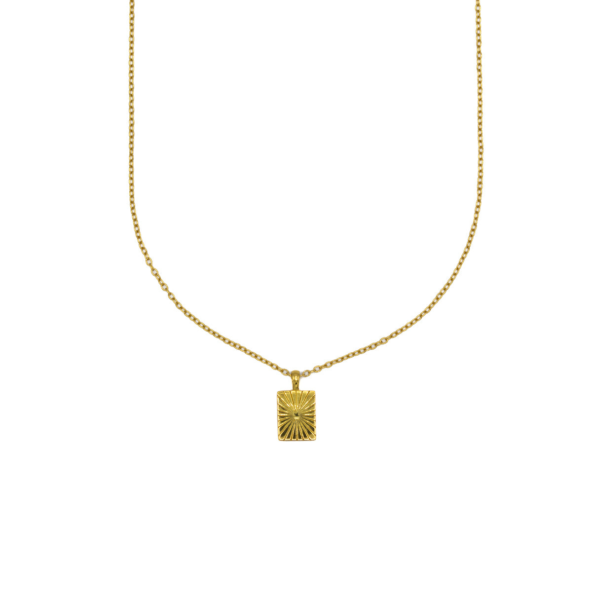 SUN BURST PENDANT NECKLACE