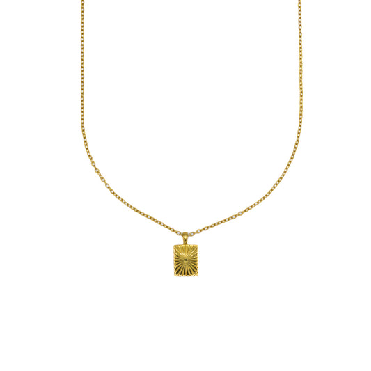 SUN BURST PENDANT NECKLACE