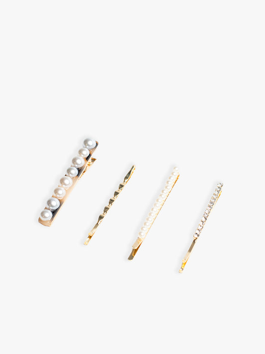 Bluebell Pearl Clip Set