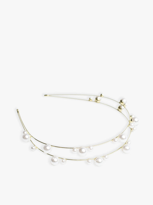 Lavender Pearl Headband
