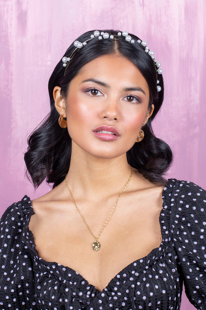 Lavender Pearl Headband