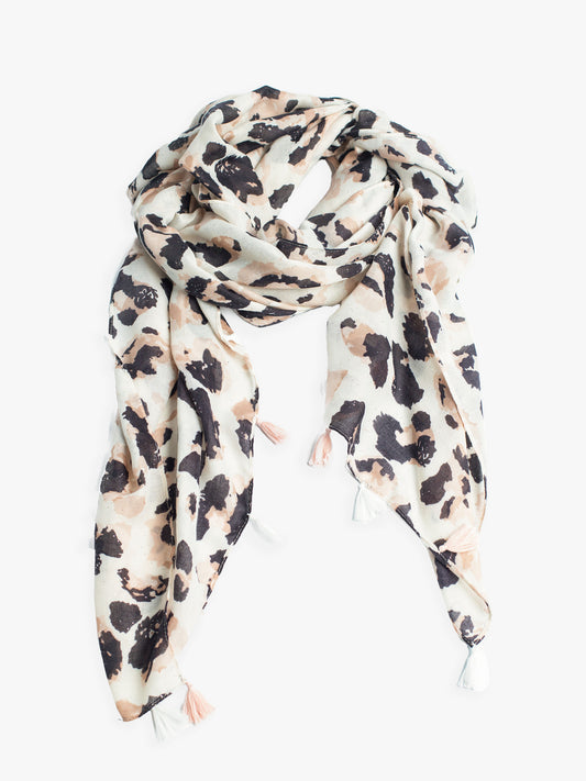 Kyla Leopard Print Scarf