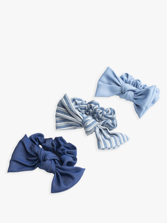 Elodie Bow Scrunchie Set