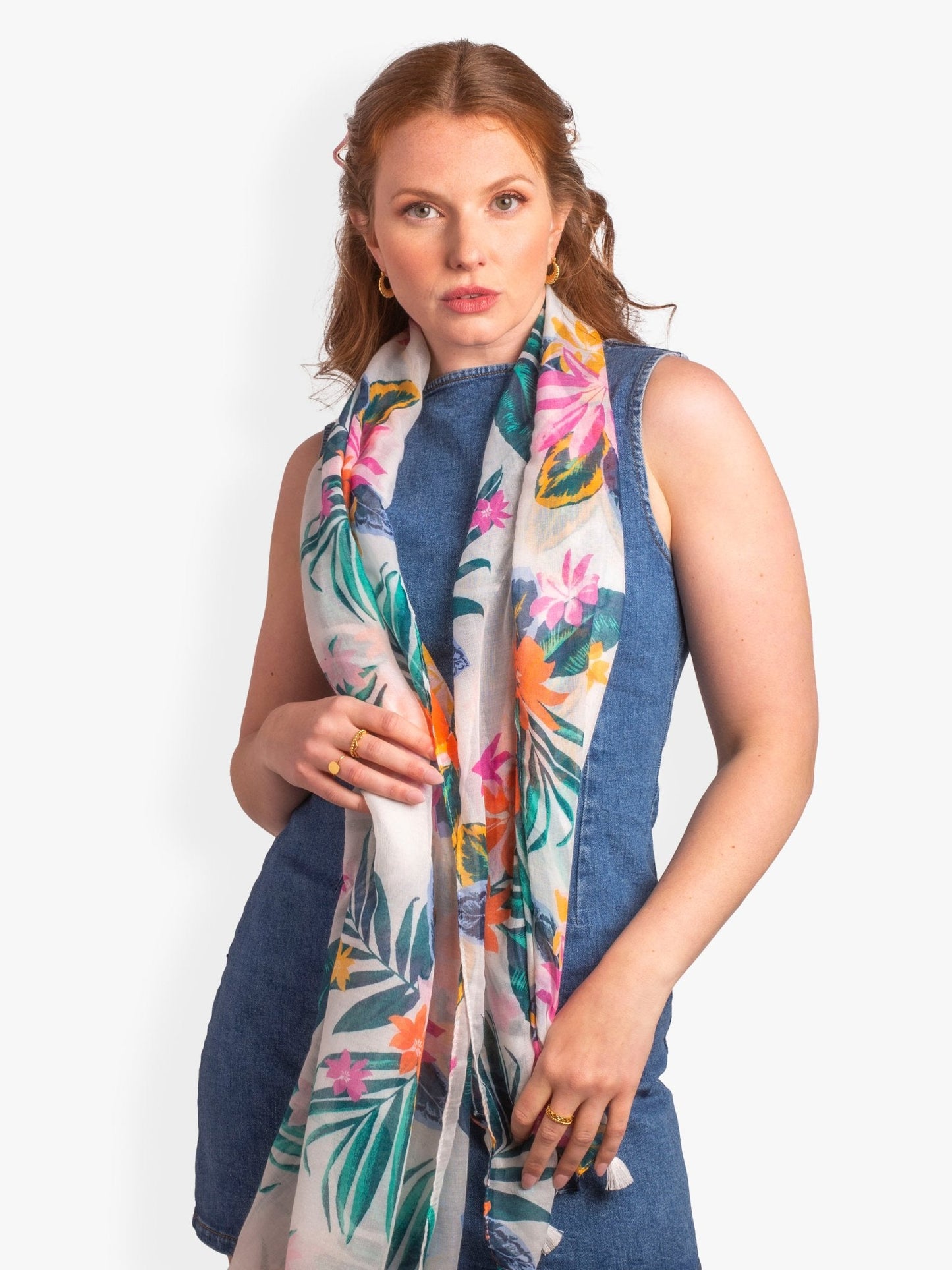 Botanical Lightweight Scarf