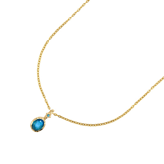 March Birthstone Necklace