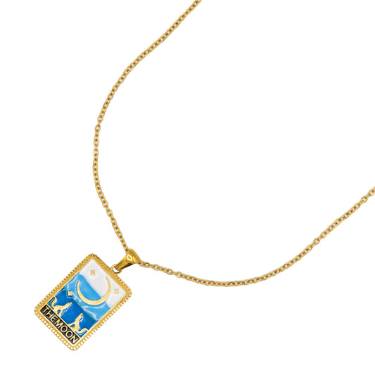 The Moon Tarot Pendant Necklace