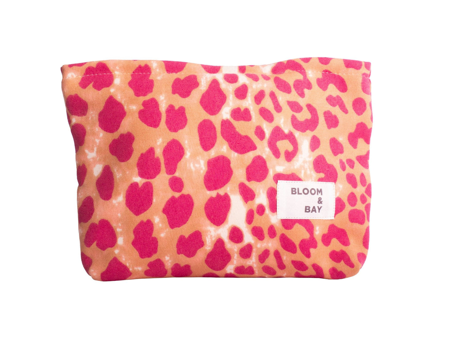 Pink Leopard Make up Bag