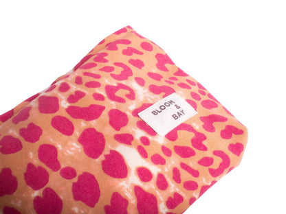 Pink Leopard Make up Bag